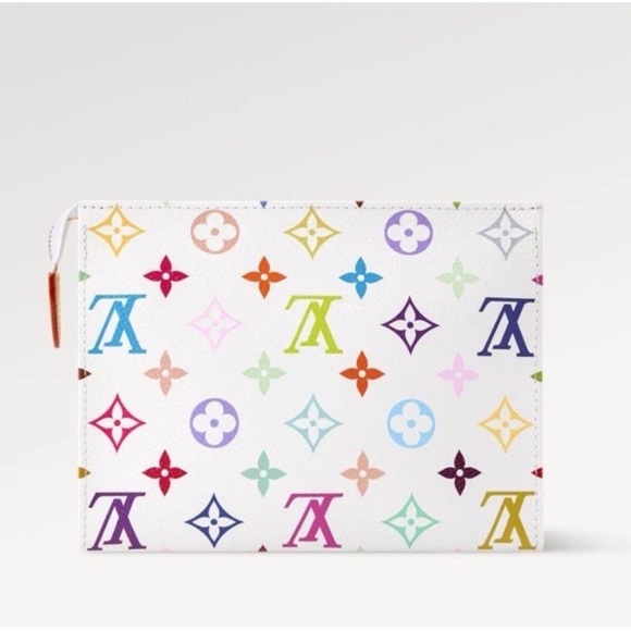Louis Vuitton Murakami Toiletry Pouch 19 White/ Multicolor Cosmetic Bag NIB! - Picture 2 of 5